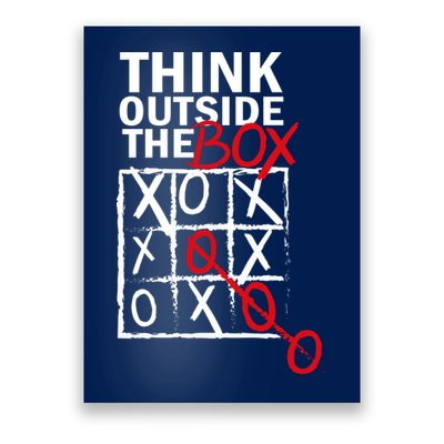 Think Outside The Box Tic Tac Toe Poster