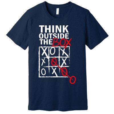 Think Outside The Box Tic Tac Toe Premium T-Shirt