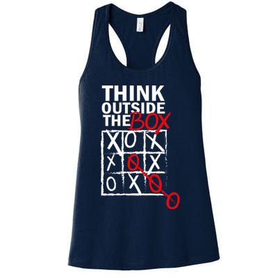 Think Outside The Box Tic Tac Toe Womens Tank Top