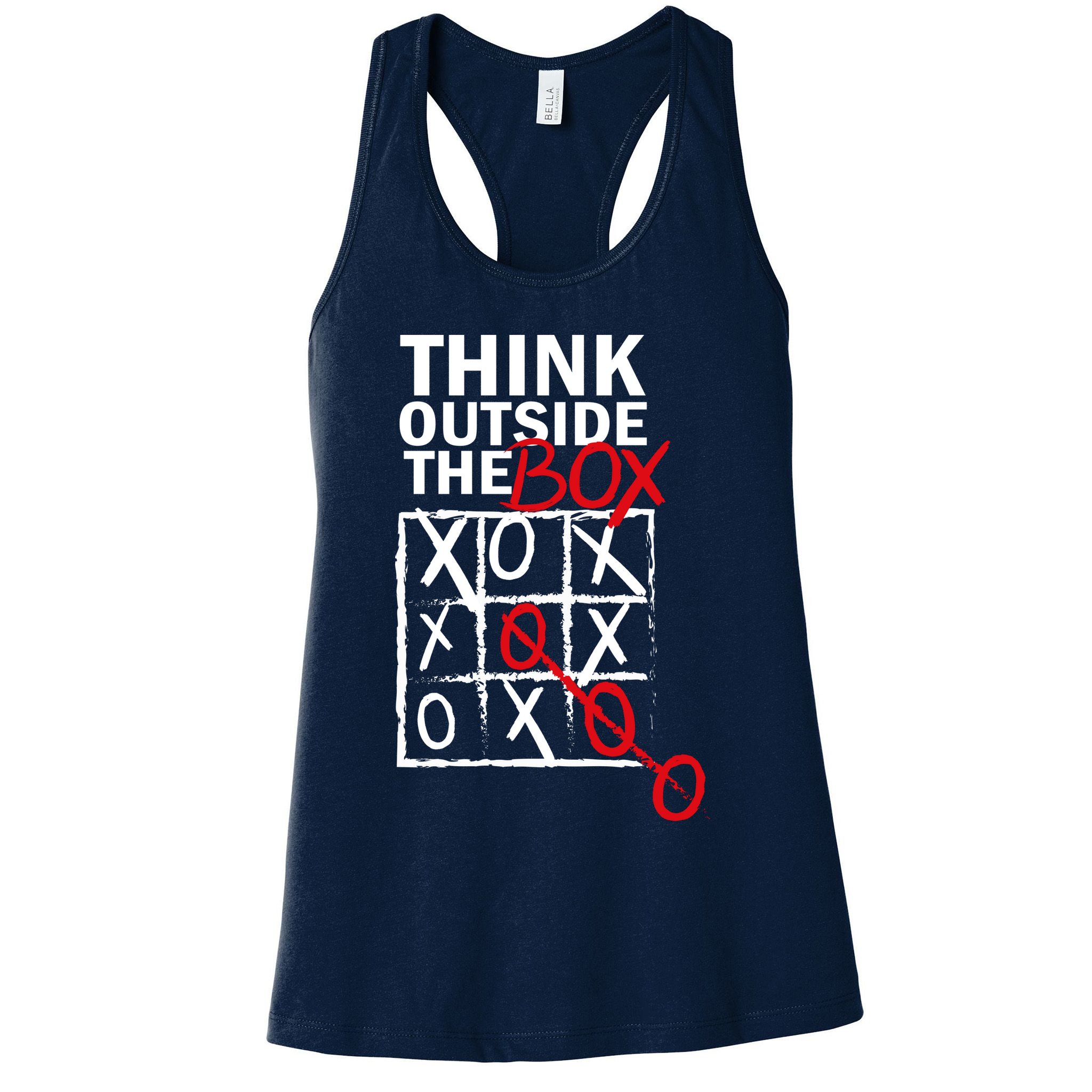 Think Outside The Box Tic Tac Toe Womens Tank Top