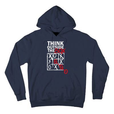 Think Outside The Box Tic Tac Toe Tall Hoodie