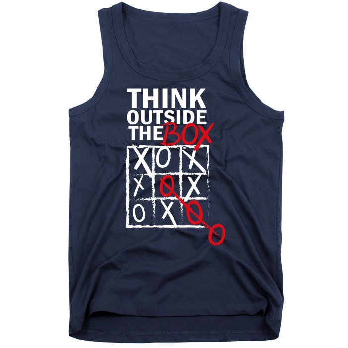 Think Outside The Box Tic Tac Toe Tank Top