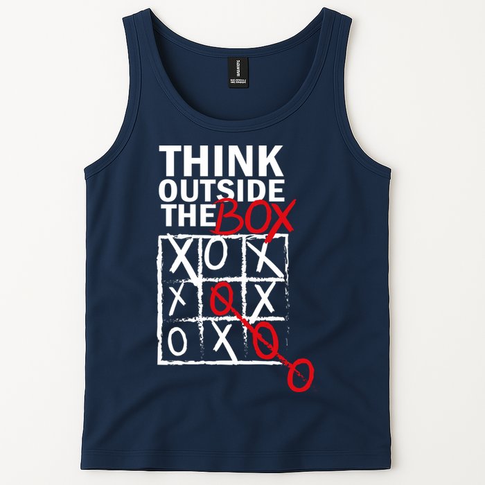 Think Outside The Box Tic Tac Toe Tank Top