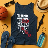 Think Outside The Box Tic Tac Toe Tank Top