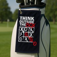 Think Outside The Box Tic Tac Toe Golf Towel