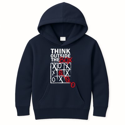Think Outside The Box Tic Tac Toe Kids Hoodie