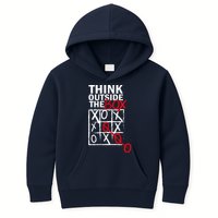 Think Outside The Box Tic Tac Toe Kids Hoodie