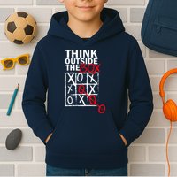 Think Outside The Box Tic Tac Toe Kids Hoodie