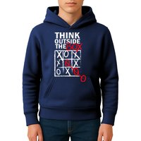 Think Outside The Box Tic Tac Toe Kids Hoodie