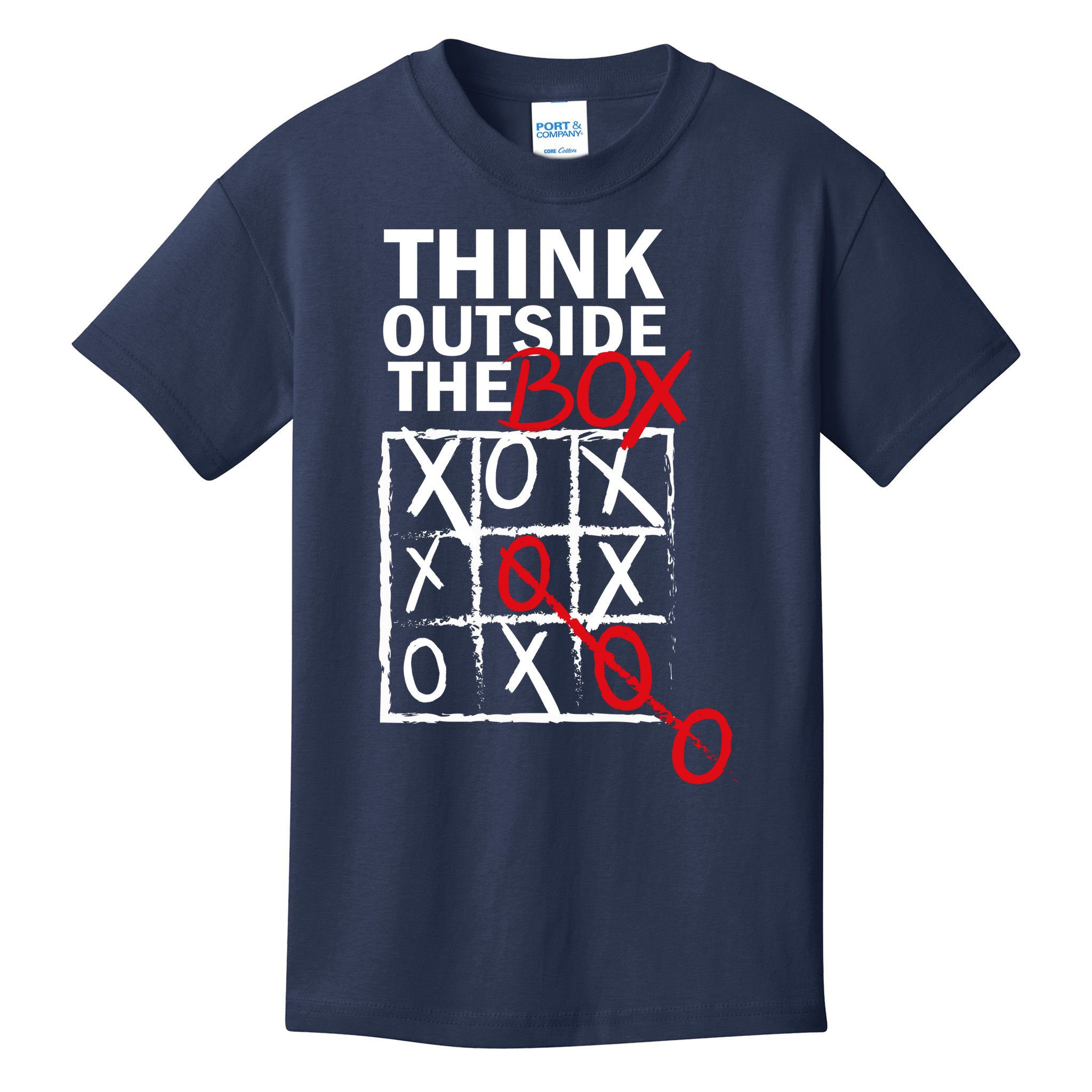 Think Outside The Box Tic Tac Toe Kids T-Shirt