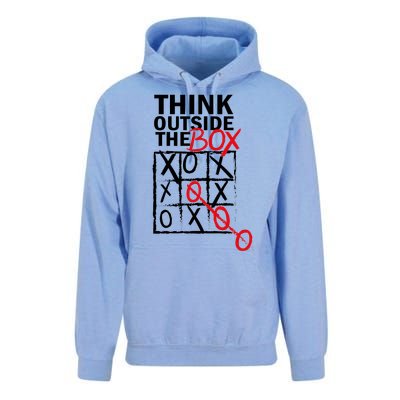 Think Outside The Box Tic Tac Toe Unisex Surf Hoodie