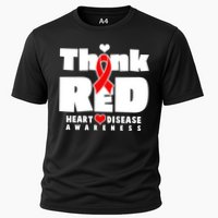 Think Red Heart Disease Awareness Cooling Performance Crew T-Shirt