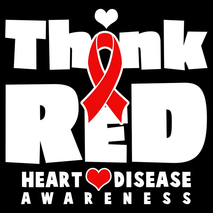 Think Red Heart Disease Awareness Cooling Performance Crew T-Shirt