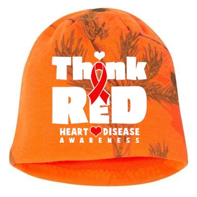 Think Red Heart Disease Awareness Kati - Camo Knit Beanie