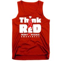 Think Red Heart Disease Awareness Tank Top