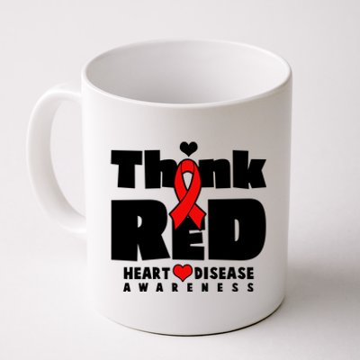 Think Red Heart Disease Awareness Coffee Mug