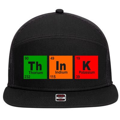 Think Science Periodic 7 Panel Mesh Trucker Snapback Hat