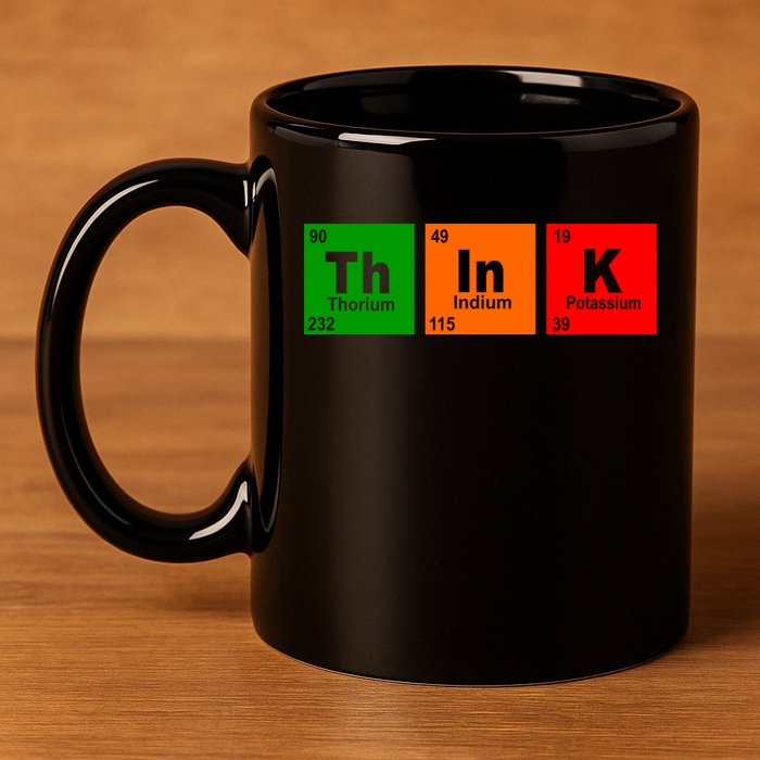 Think Science Periodic 11oz C Handle Ceramic Mug