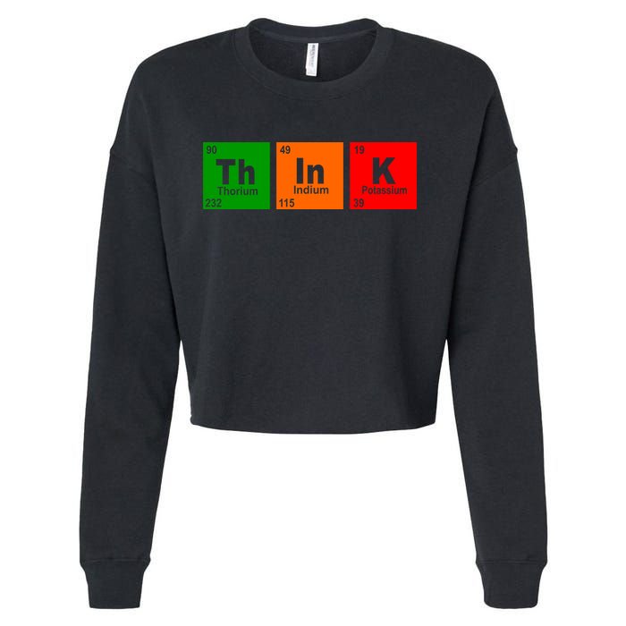 Think Science Periodic Cropped Pullover Crew