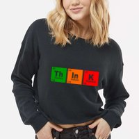 Think Science Periodic Cropped Pullover Crew