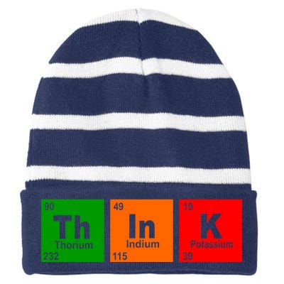 Think Science Periodic Striped Beanie with Solid Band