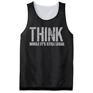 Think While It Is Still Leagal Mesh Reversible Basketball Jersey Tank