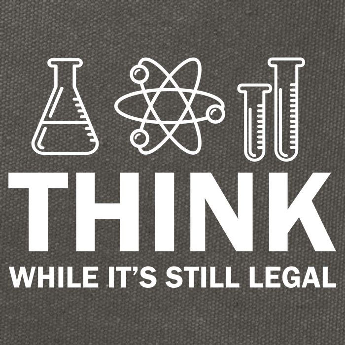 Think While It's Stll Legal Cotton Canvas Backpack