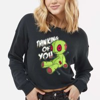 Thinking Of You Voodoo  Cropped Pullover Crew