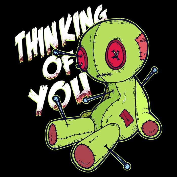 Thinking Of You Voodoo  Cropped Pullover Crew
