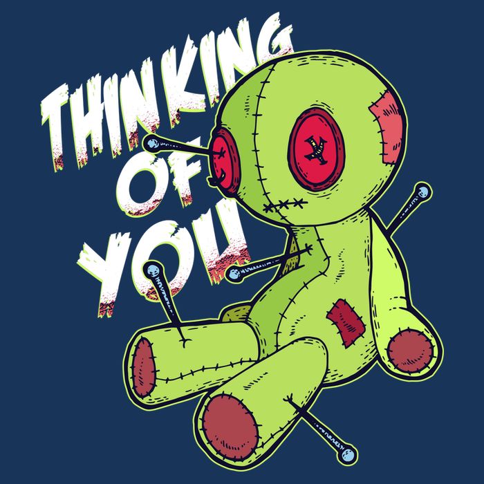 Thinking Of You Voodoo  Button