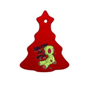 Thinking Of You Voodoo  Ceramic Tree Ornament