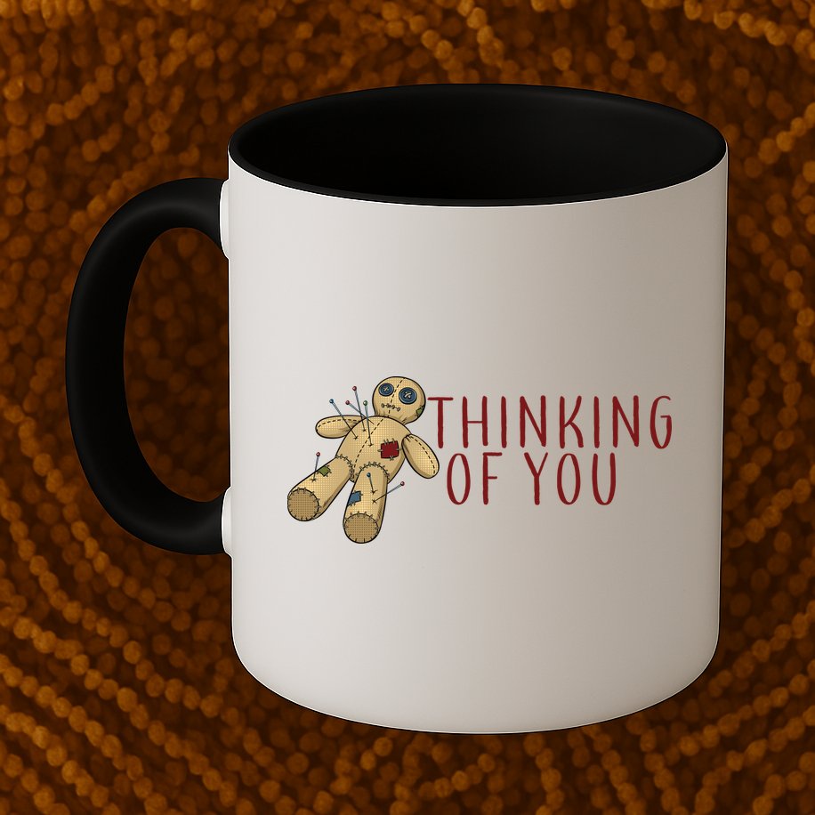 Thinking of You Voodoo Doll Mug