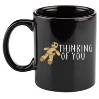 Thinking of You Voodoo Doll 11oz C Handle Ceramic Mug
