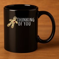 Thinking of You Voodoo Doll 11oz C Handle Ceramic Mug