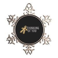 Thinking of You Voodoo Doll Metallic Star Ornament