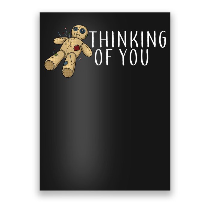 Thinking of You Voodoo Doll Poster