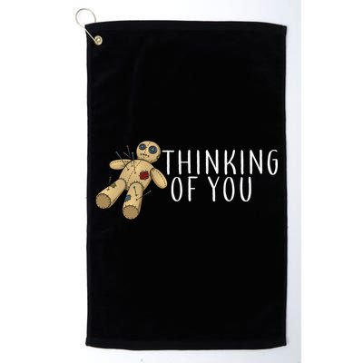 Thinking of You Voodoo Doll Golf Towel