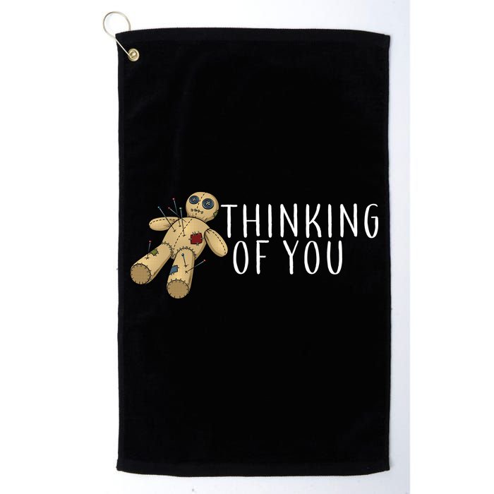 Thinking of You Voodoo Doll Golf Towel