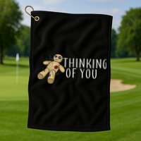 Thinking of You Voodoo Doll Golf Towel