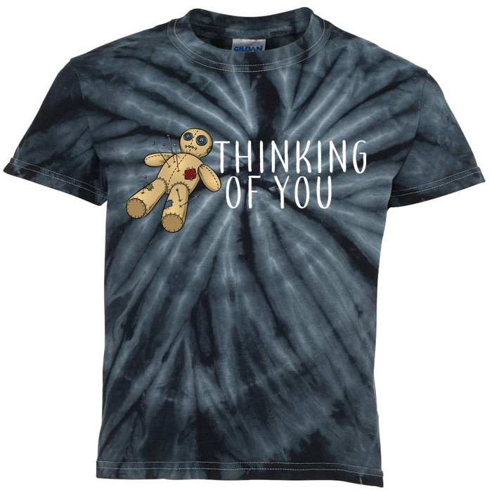 Thinking of You Voodoo Doll Kids Tie-Dye T-Shirt