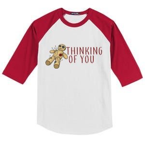 Thinking of You Voodoo Doll Kids Colorblock Raglan Jersey