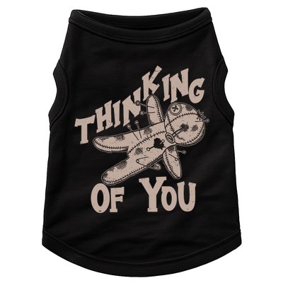 Thinking Of You Voodoo Doll Funny Doggie Tank
