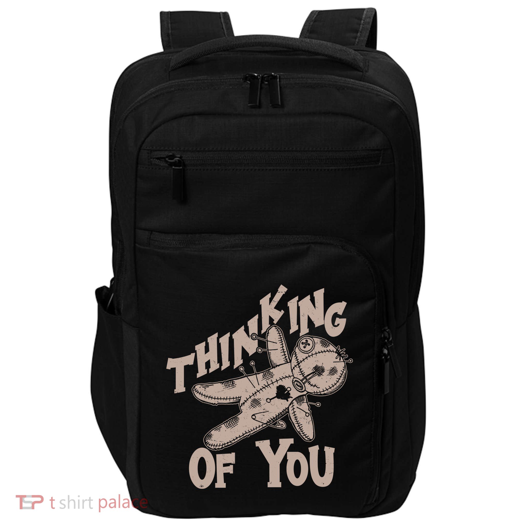 Thinking Of You Voodoo Doll Funny Impact Tech Backpack