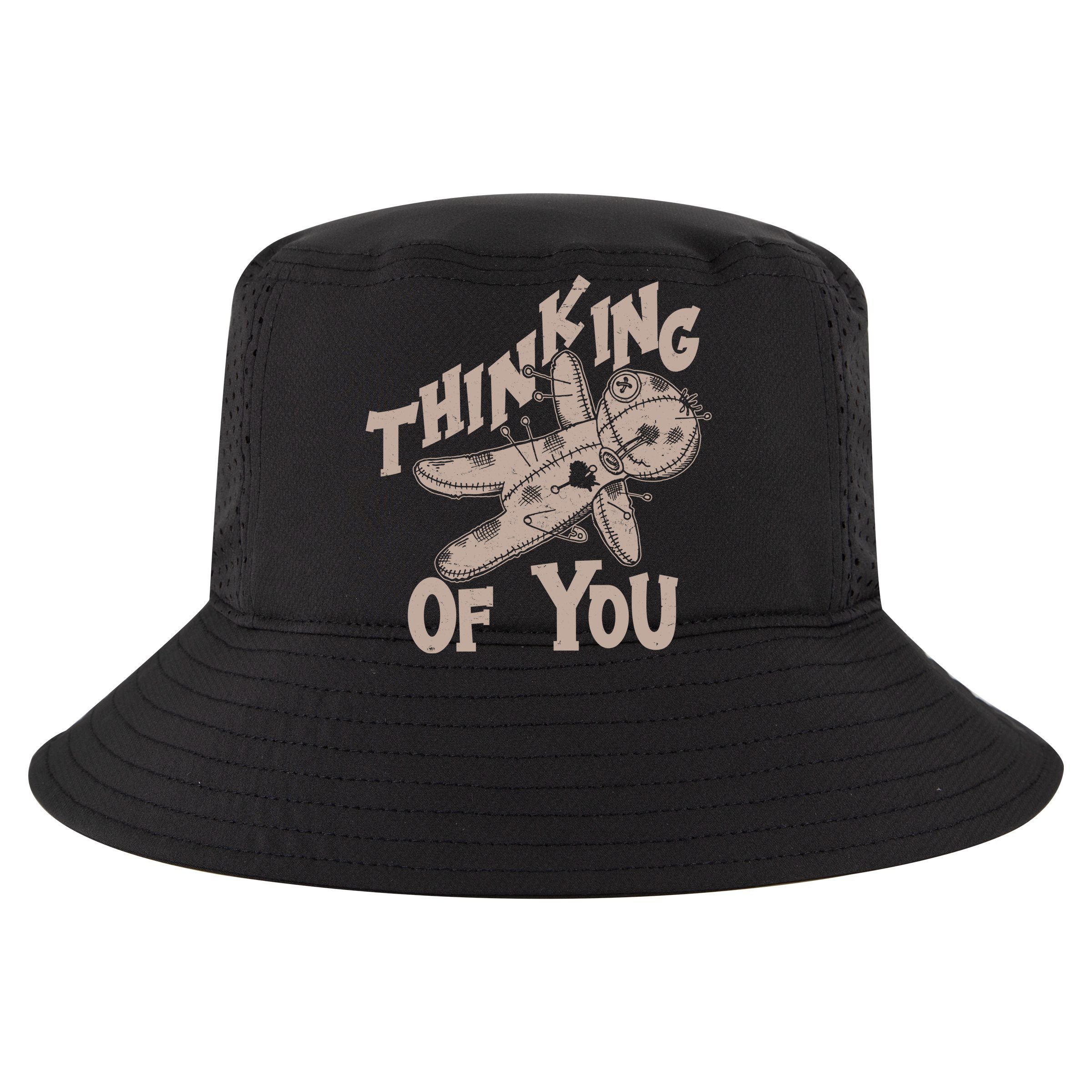 Thinking Of You Voodoo Doll Funny Sustainable Bucket Hat