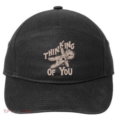 Thinking Of You Voodoo Doll Funny 7-Panel Snapback Hat