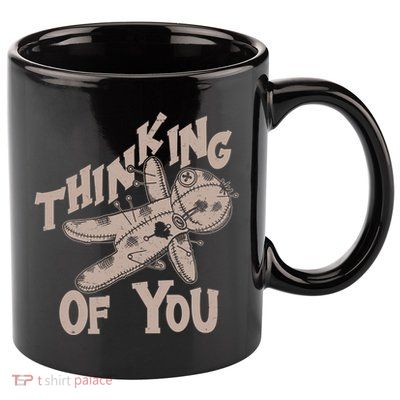 Thinking Of You Voodoo Doll Funny 11oz C Handle Ceramic Mug