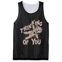 Thinking Of You Voodoo Doll Funny Mesh Reversible Basketball Jersey Tank