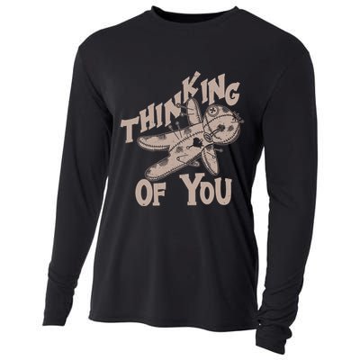 Thinking Of You Voodoo Doll Funny Cooling Performance Long Sleeve Crew