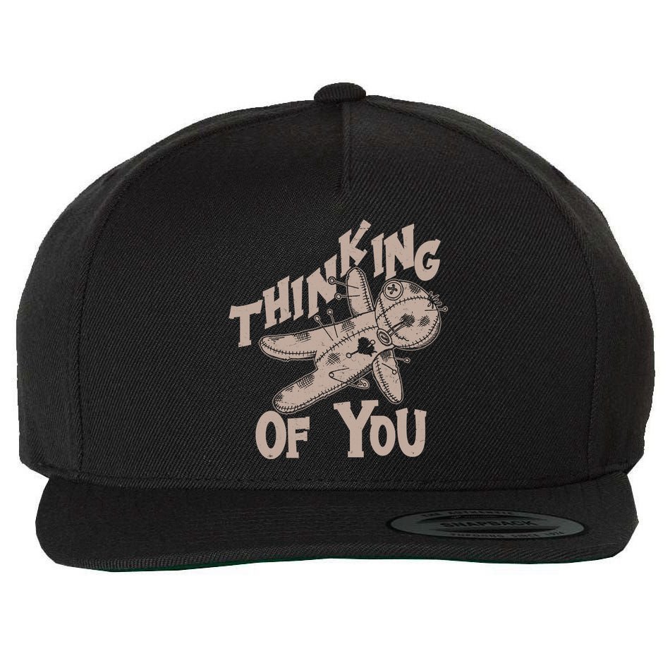 Thinking Of You Voodoo Doll Funny Wool Snapback Cap