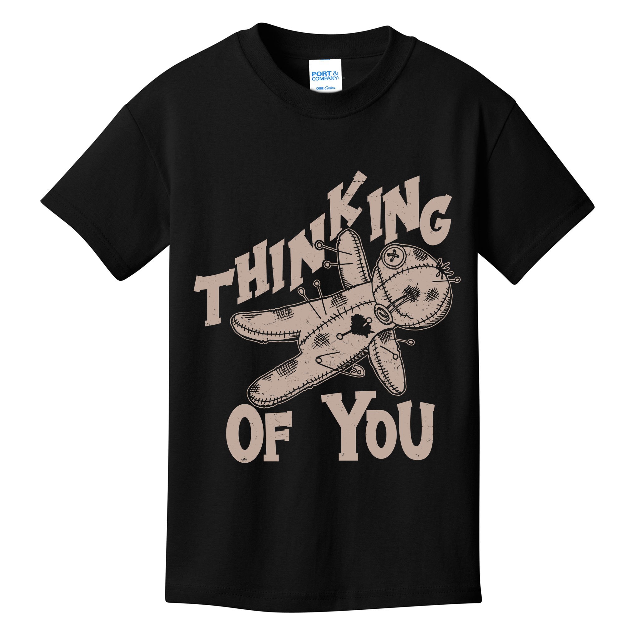 Thinking Of You Voodoo Doll Funny Kids T-Shirt